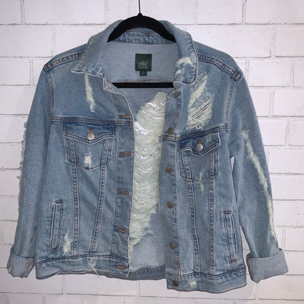 Distressed Denim Jacket